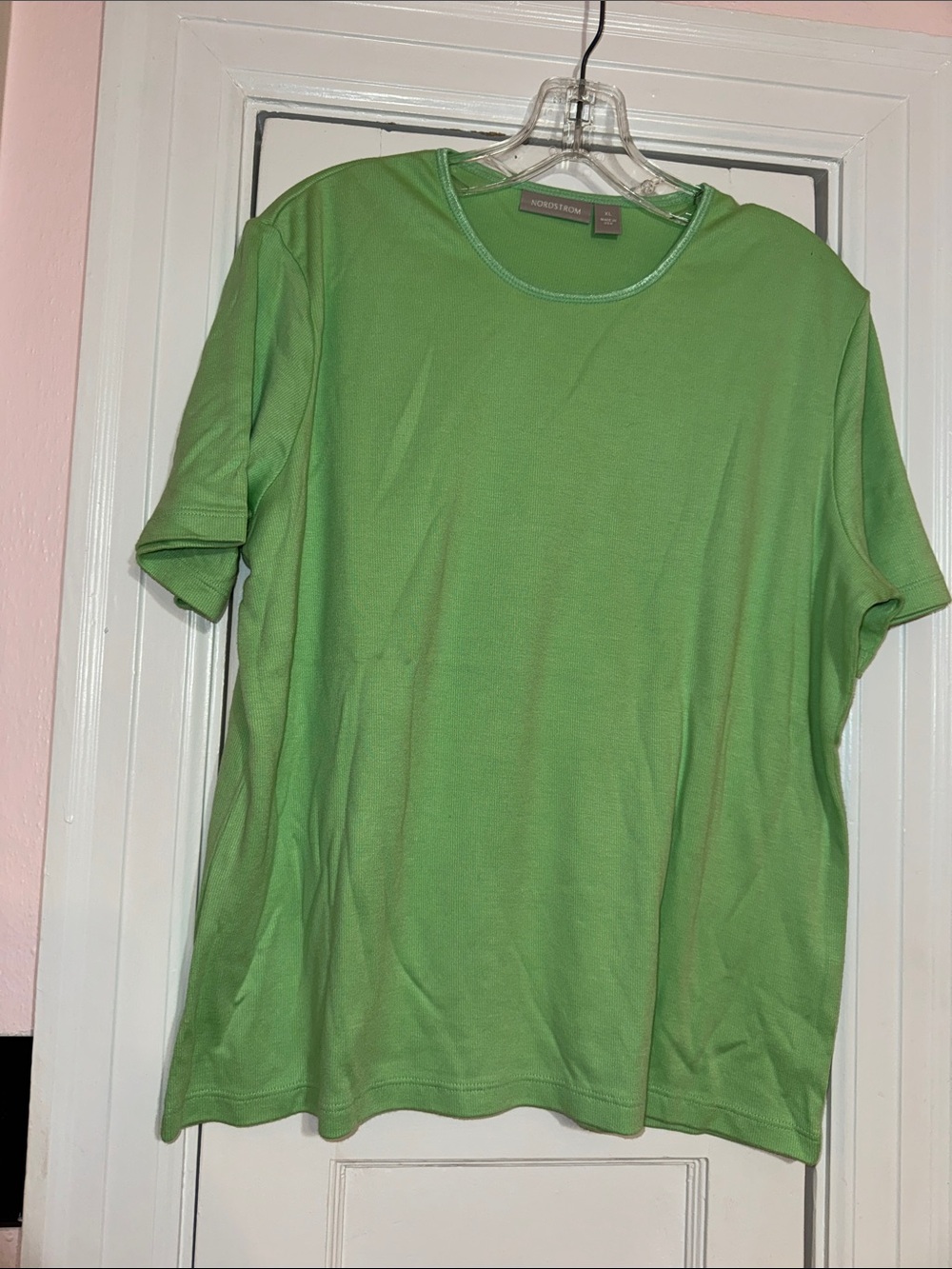 Nordstrom Light Green Short-Sleeve Crew Neck Tee